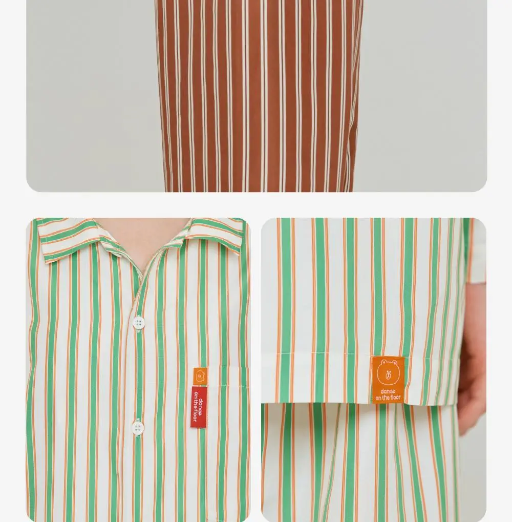 Furless pajamas[Long] - LINE FRIENDS Edition Orange Green 상세페이지 38